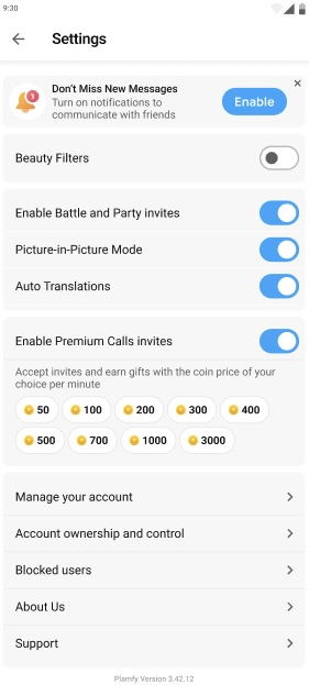 App version